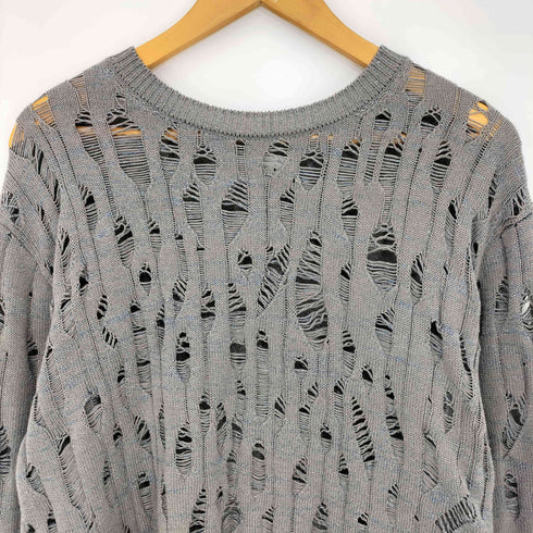キディル KIDILL 26ss DAMAGE GLITTERY JACQUARD PULLOVER KNIT メンズ FREE
