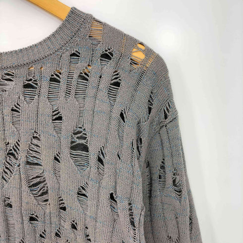 キディル KIDILL 26ss DAMAGE GLITTERY JACQUARD PULLOVER KNIT メンズ FREE