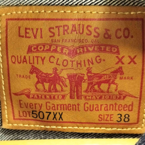 リーバイス Levis ボタン裏3015 507XX 2nd BIG E 日本製 デニムジャケット メンズ 38