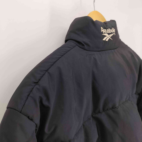 リーボック Reebok 90-00S OLD ロゴ刺繍 ジップアップ ダウンジャケット メンズ