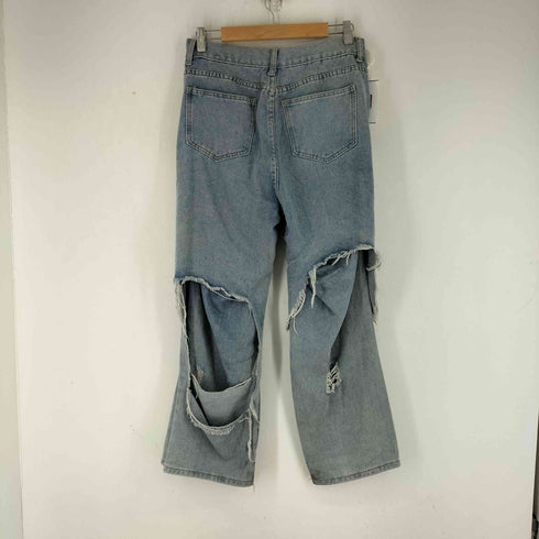 c.u.l レイヤードデザイン ダメージ加工 デニムパンツ メンズ JPN:XL