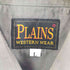 プレインズ PLAINS ポリコットン ウエスタンシャツ メンズ L