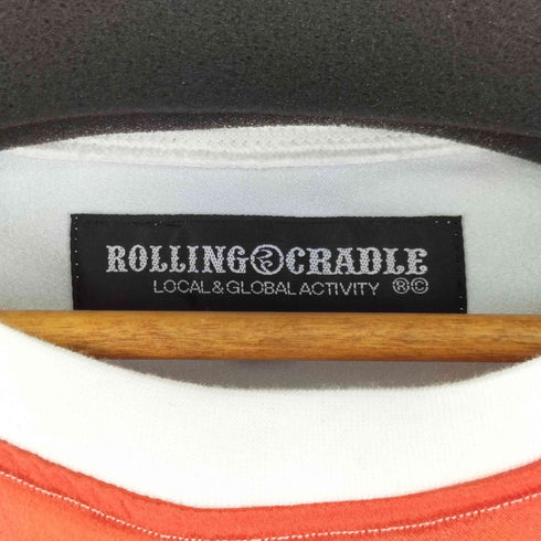 ROLLING CRADL 2TONE LONSLEEVE RED × WHITE メンズ JPN:M