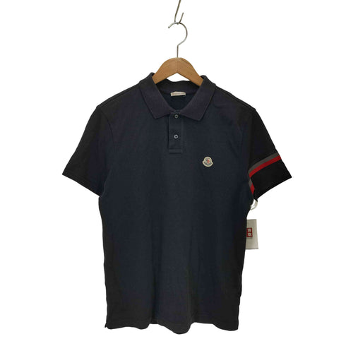 モンクレール MONCLER ワッペンロゴ 鹿の子半袖ポロシャツ メンズ M