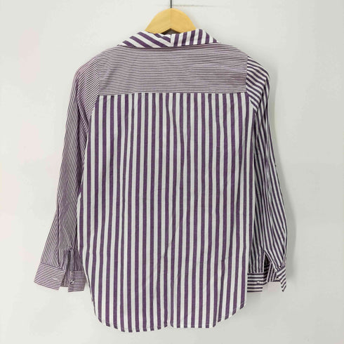 パターントルソー PATTERNTORSO アシンメトリー ストライプブラウス レディース