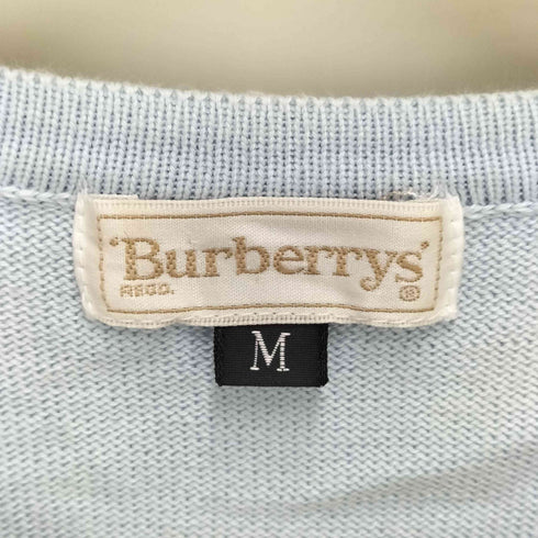 バーバリーズ BURBERRYS ホース刺しゅう コットン 半袖ニット レディース JPN:M