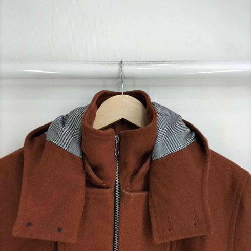 ミッシェルクラン MICHEL KLEIN ウールフーデッドナポレオンジャケット メンズ JPN:48