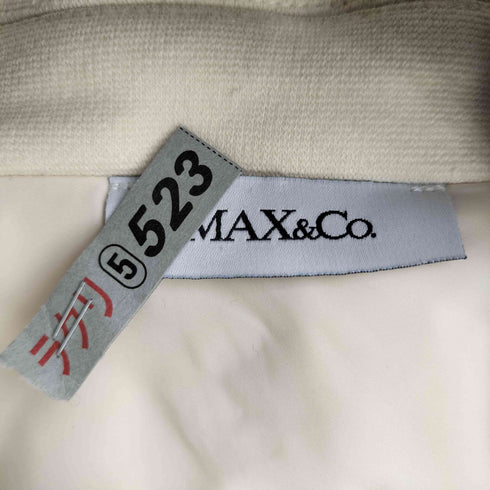 マックスアンドコー MAX&CO. スウェット地 ダブルブレストチェスターコート レディース JPN:M