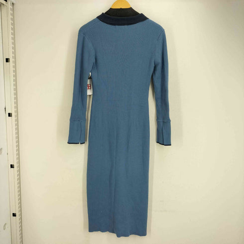 マウジー moussy BIG COLLAR RIB ニットドレス レディース JPN:1
