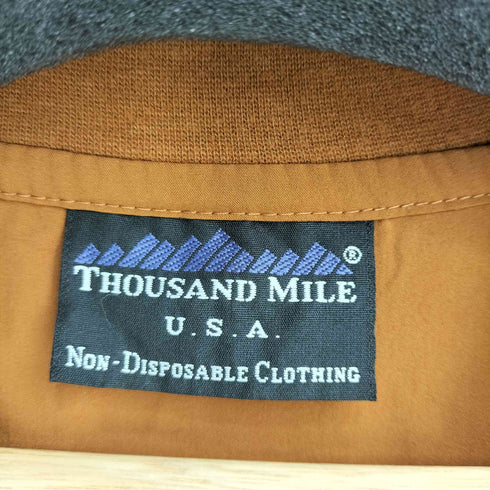 サウザンドマイル THOUSAND MILE ロゴパッチ ナイロンノースリーブワンピース レディース FREE
