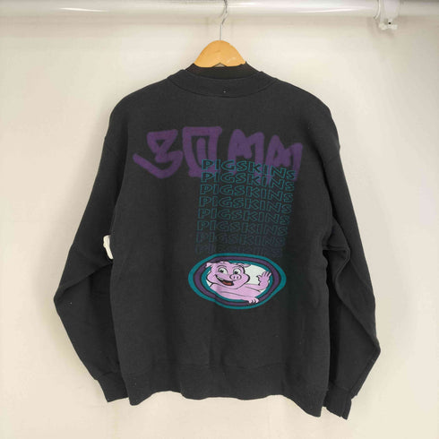 ヘインズ Hanes 90S バックプリントクルーネックスウェット メンズ import:L