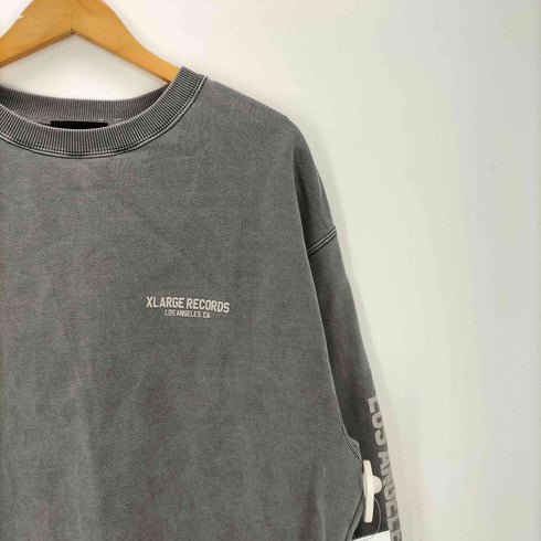 エクストララージ XLARGE 23AW PIGMENT DYED RAW EDGE CREWNECK SWEATSHIRT ピグメント ダイ スウェット トレーナー メンズ import:L