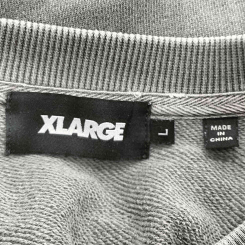 エクストララージ XLARGE 23AW PIGMENT DYED RAW EDGE CREWNECK SWEATSHIRT ピグメント ダイ スウェット トレーナー メンズ import:L