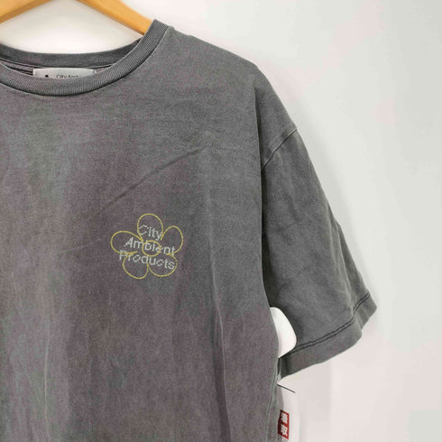 シップス SHIPS city ambient products 25SS フラワー プリント フェード ピグメント S/S Tシャツ メンズ JPN:L