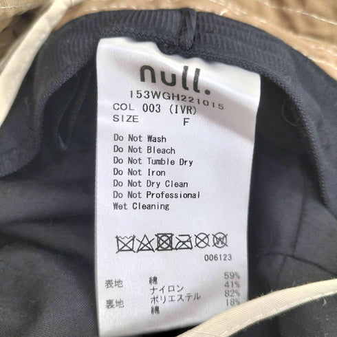 null. サファリハット casual レディース FREE
