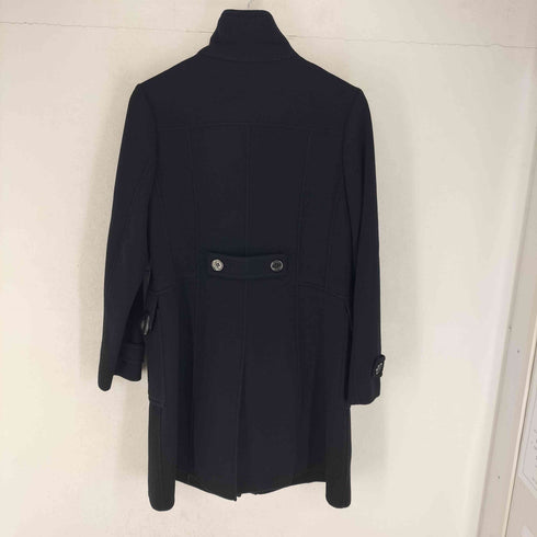 バーバリーロンドン BURBERRY LONDON cashmere カシミヤ混 裏地ノバチェック ウール コート メタルボタン レディース EUR:44