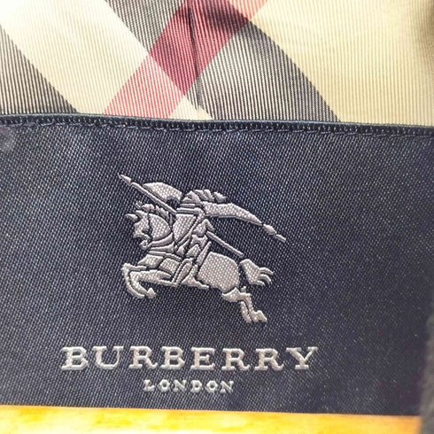 バーバリーロンドン BURBERRY LONDON cashmere カシミヤ混 裏地ノバチェック ウール コート メタルボタン レディース EUR:44