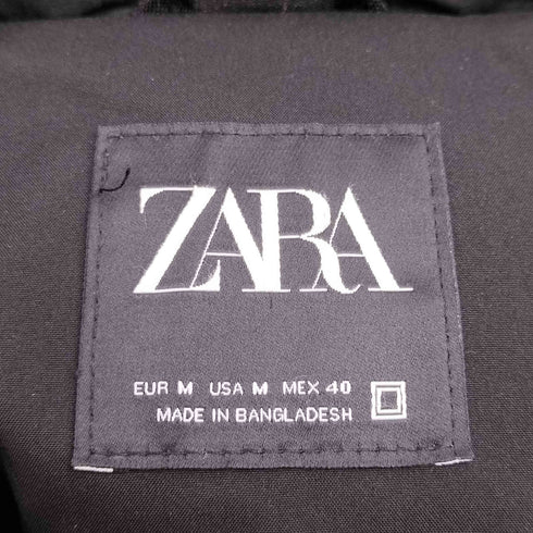 ザラ ZARA dnwr. リップストップ 中綿 パファー フーデッド ジャケット メンズ import:M