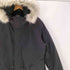 ザラ ZARA dnwr. フード ファー付き 中綿 パファー コート ウエスト ドローコード メンズ import:M