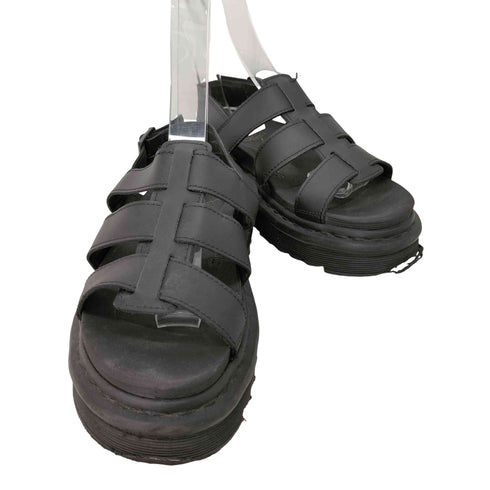 ドクターマーチン Dr.Martens black leather YELENA sandal レディース UK:3