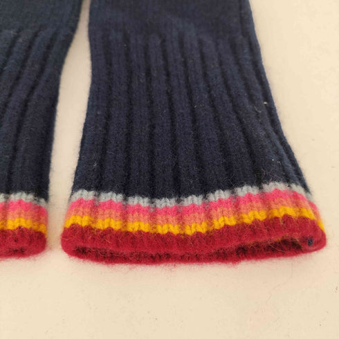 ポールスミス Paul Smith ストライプ リブニット グローブ レディース FREE