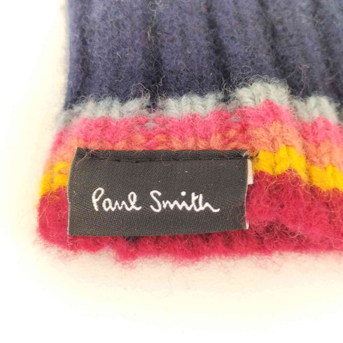 ポールスミス Paul Smith ストライプ リブニット グローブ レディース FREE