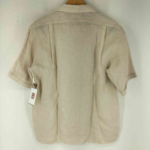 フェアファクス FAIRFAX リネン100% S/S 開襟シャツ メンズ import:L