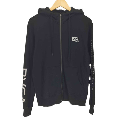 ルーカ RVCA ロゴプリントジップアップパーカー メンズ JPN:S