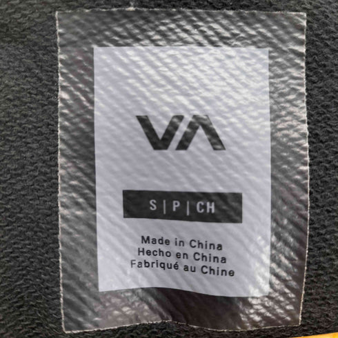 ルーカ RVCA ロゴプリントジップアップパーカー メンズ JPN:S