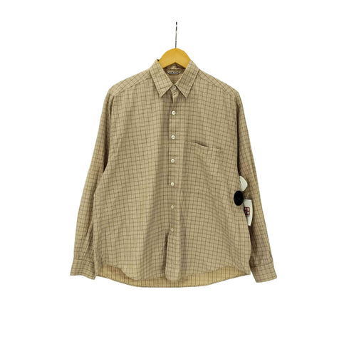 オーラリー AURALEE 18AW WASHED FINX TWILL BIG SHIRTS L/S ウォッシュド フィンクス ツイル ビッグシャツ チェック メンズ JPN:3