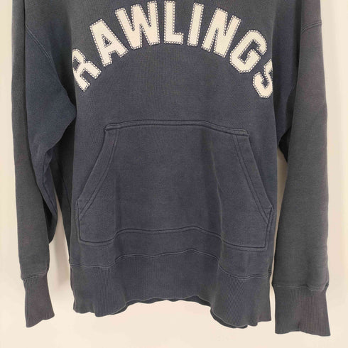 ローリングス rawlings ロゴパッチ フード後付け プルオーバー パーカー メンズ import:M