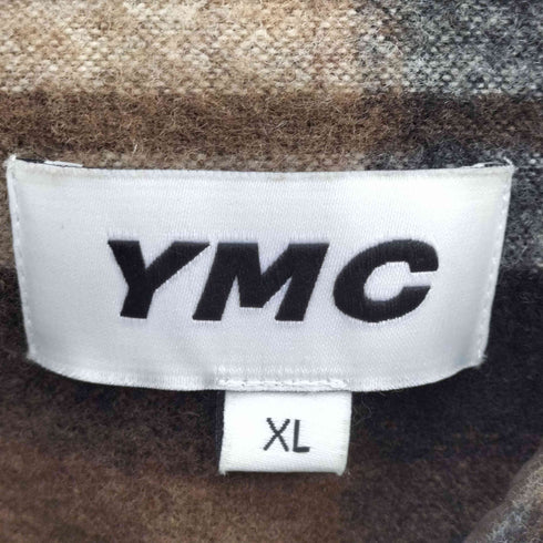 ワイエムシー YMC L/S ウール チェック ネル シャツ メンズ import:XL