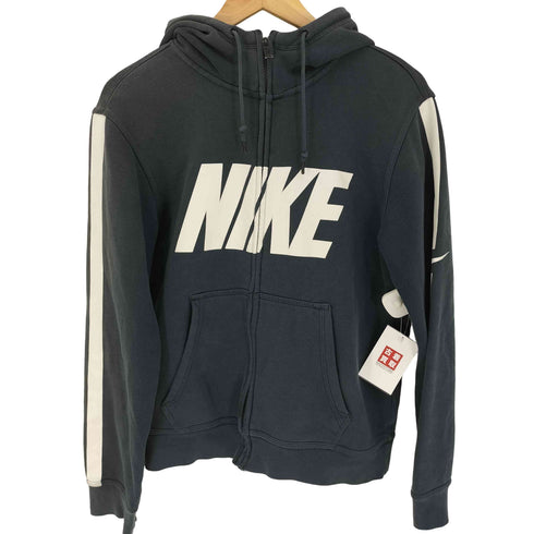 ナイキ NIKE 袖 フロントロゴプリント ジップアップ パーカー メンズ import:M