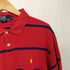 ポロバイラルフローレン Polo by RALPH LAUREN 90s USA製 ポニー刺繍 ボーダー L/S ポロシャツ メンズ import:XL