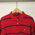 ポロバイラルフローレン Polo by RALPH LAUREN 90s USA製 ポニー刺繍 ボーダー L/S ポロシャツ メンズ import:XL