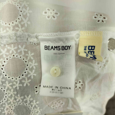 ビームスボーイ BEAMS BOY カットワークショートシャツ レディース FREE