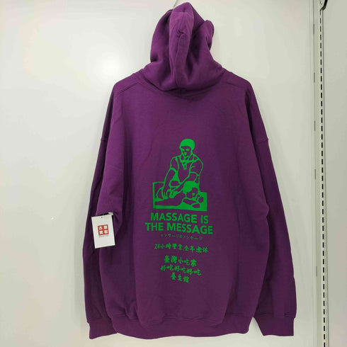 KAKUOZAN LARDER MASSAGE IS THE MESSAGE プルオーバー パーカー メンズ import:XL