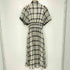 トッコクローゼット tocco closet ボウタイリボン付きフレアスリーブチェックワンピース レディース JPN:M