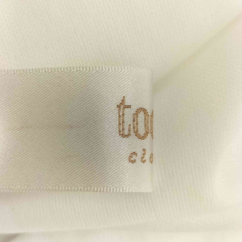 トッコクローゼット tocco closet ボウタイリボン付きフレアスリーブチェックワンピース レディース JPN:M