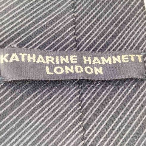 キャサリンハムネットロンドン KATHARINE HAMNETT LONDON ウール100% ストライプネクタイ メンズ