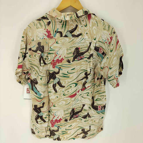 サンサーフ SUN SURF 総柄 解禁 オープンカラー S/S レーヨン アロハ シャツ メンズ