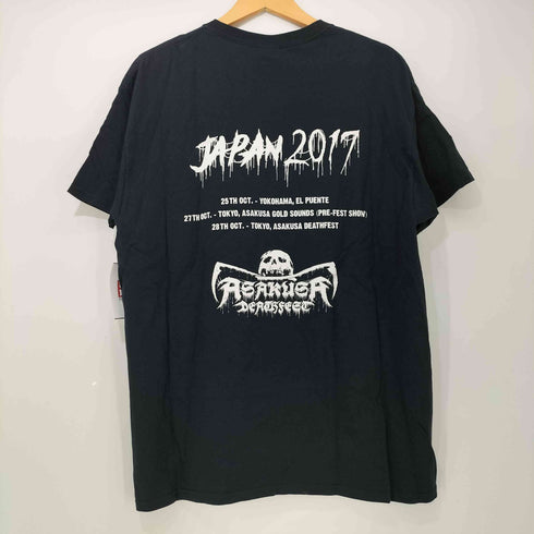 ジャーマン デスメタル バンド 来日 アートワーク プリント S/S Tシャツ メンズ import:L