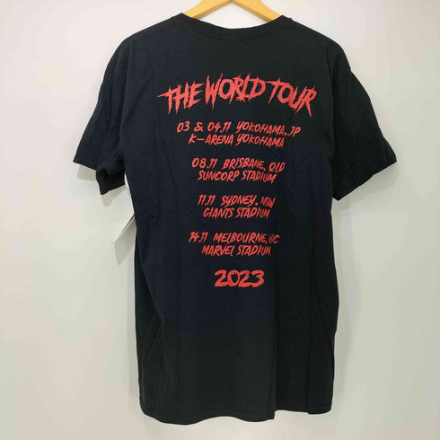 THE WORLD TOUR 2023 グラムメタル バンド アートワーク プリント S/S Tシャツ メンズ import:XL