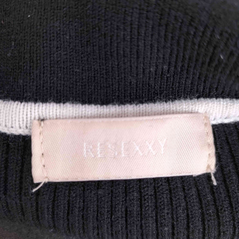 リゼクシー RESEXXY バイカラーニットポロワンピース レディース FREE