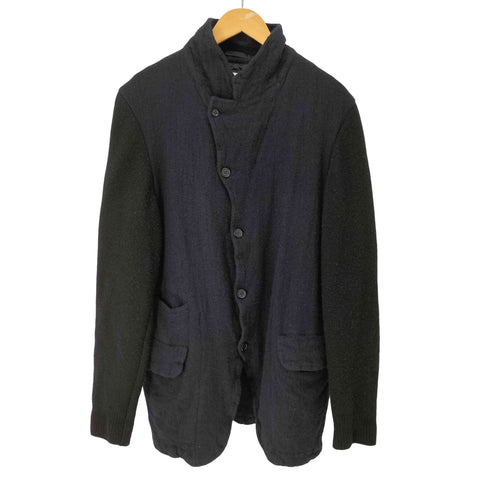 コムデギャルソンシャツ COMME des GARCONS SHIRT 24AW wool nylon thin serge garment treated ウール縮絨 袖ニット 4B ジャケット メンズ JPN:XL