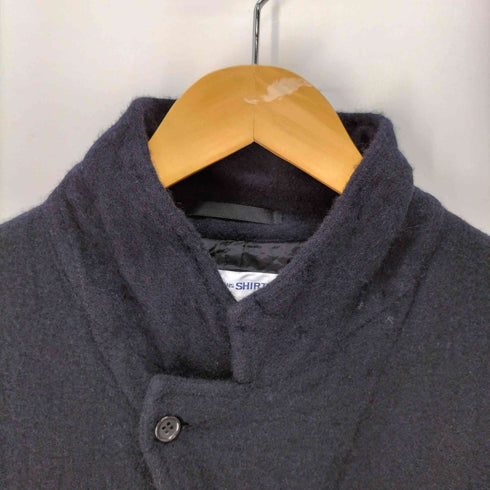 コムデギャルソンシャツ COMME des GARCONS SHIRT 24AW wool nylon thin serge garment treated ウール縮絨 袖ニット 4B ジャケット メンズ JPN:XL