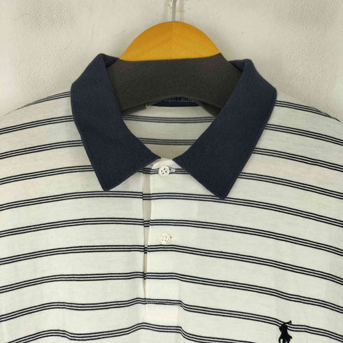 ポロバイラルフローレン Polo by RALPH LAUREN スモールポニー刺繍 S/S ボーダー ポロシャツ メンズ JPN:L