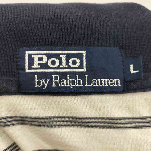 ポロバイラルフローレン Polo by RALPH LAUREN スモールポニー刺繍 S/S ボーダー ポロシャツ メンズ JPN:L