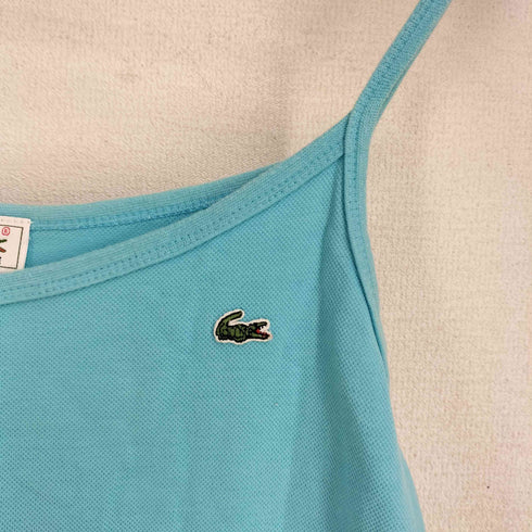 ラコステ LACOSTE ワンポイントロゴパッチ キャミソールワンピース レディース JPN:40