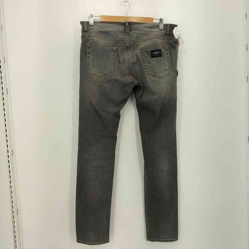 ドルチェアンドガッバーナ DOLCE&GABBANA SKINNY リペア加工 スキニーデニムパンツ メンズ 50
